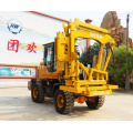 Loaded High Efficiency Drilling Guardrail Pile Driver